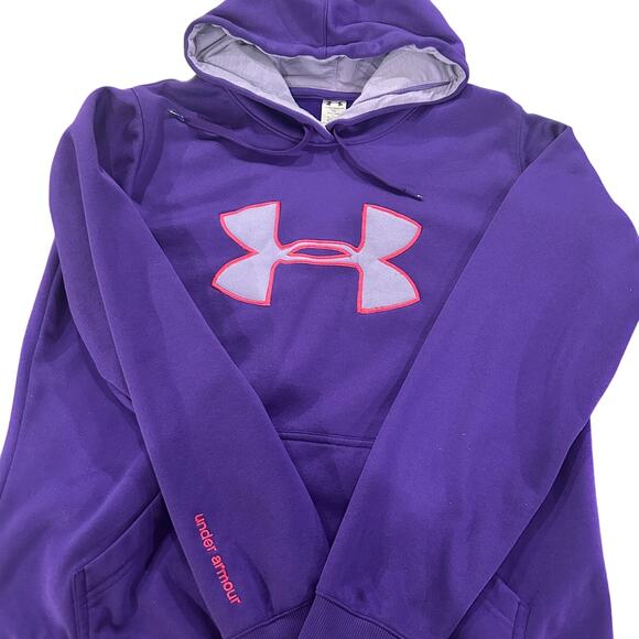 Under Armour Purple Hoodie! Size Medium - Picture 5 of 9
